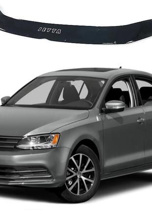 Дефлектор капота мухобійка на volkswagen jetta vi 2010-2018.