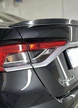 Дефлектор багажника toyota corolla xii сед 2018-> (скотч) sunplex