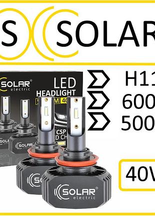 Светодиодные led-лампы для авто н11 6000k (5000lm) "solar ip67" (пасивный радиатор)