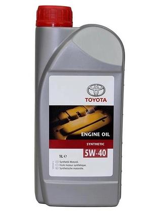 Синтетическое моторное масло toyota 5w40 synthetic (1л)