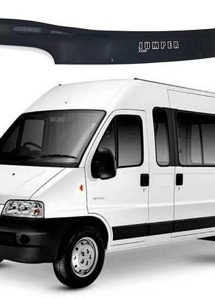 Дефлектор капота мухобойка на citroen jumper 2003-2006 vip tuning