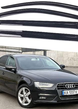 Дефлекторы окон, ветровики audi a4 b8 седан 2008-2015 avtm