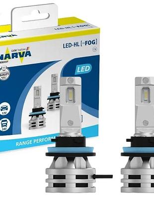 Світлодіодна автолампа led-fog h8/h11/h16 12 v-24 v rpl2 6500 k 24 w narva