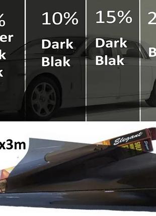 Пленка тонировочная elegant 0.75x3m dark black 10% (src антицарапин), автопленка. пленка для стекол.