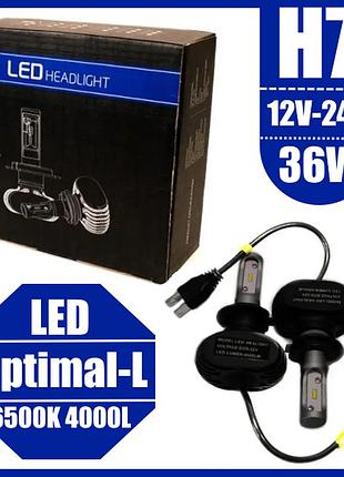 Светодиодные led лампы для авто h7 12v-24v s1 6500k 4000l 36w диод csp