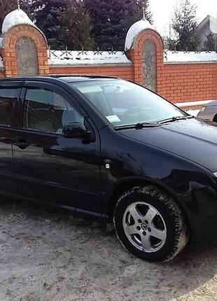 Дефлекторы окон ветровики на skoda fabia i универсал 1999-2006 (скотч) av-tuning