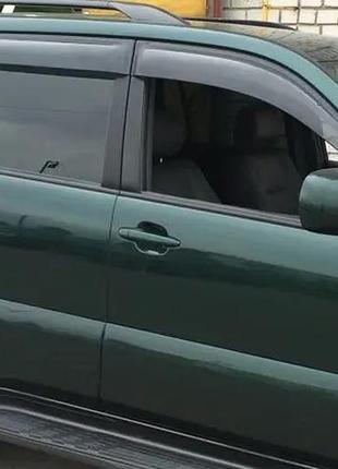 Дефлектори вікон, вітровики на toyota land cruiser prado 120, lexus gx 470 2002-2009 (скотч)