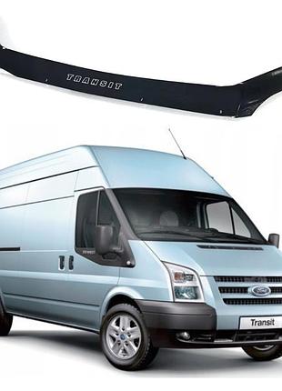 Дефлектор капота мухобойка на ford transit 2007-2014 довга vip tuning