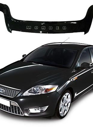 Дефлектор капота мухобойка на ford mondeo iv 2007 - 2010 restar / vip