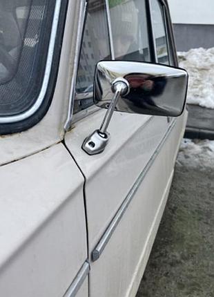 Зеркала боковые хромированые на авто ваз 2101, 2102, 2103, 2106 штатные комплект 2 шт