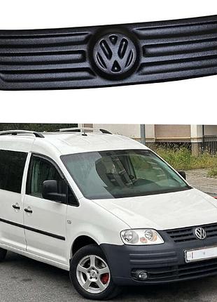 Зимняя заглушка на решетку радиатора матовая volkswagen caddy 2004-2010 (верх решетка)