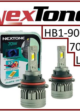 Светодиодная led-лампа для авто hb1 12v nextone l4 70w 6000k 18000l радиатор с вентилятором + обманка