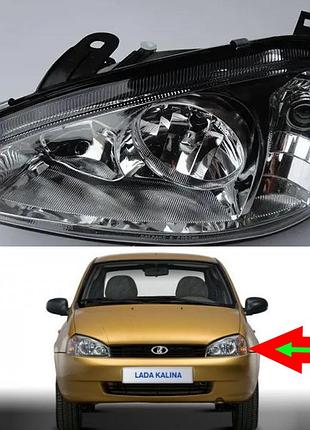 Фара передняя левая основного свет lada 1118-калина (autolight)