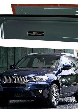 Дефлектори вікон на bmw x5 (e70) 2006-2013 (скотч). вітровики на авто