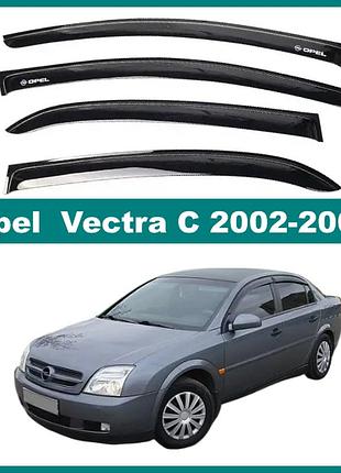 Дефлектори вікон на opel vectra c седан 2002-2008 (скотч) av-tuning