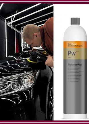 🧴 полироль-воск koch chemie protectorwax — 1 л (жидкий воск для кузова) 🚗✨