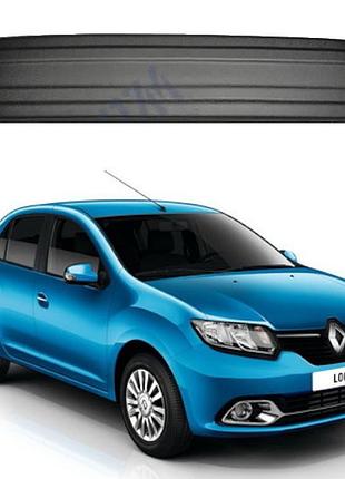 Зимняя заглушка на решетку бампера матовая renault logan, sandero 2012- нижняя