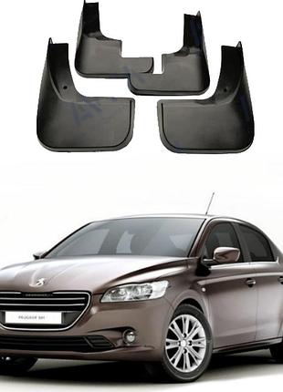 Брызговики для авто комплект 4 шт peugeot 301 2012- 2023 ( передние и задние )