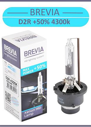 Автомобільна ксенонова лампа d2r +50% 85v 35 w 4300k "brevia" 1 шт