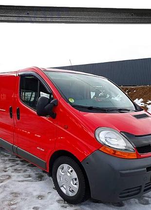 Зимова накладка на решітку бампера матова renault trafic 2001-2006 (середня)