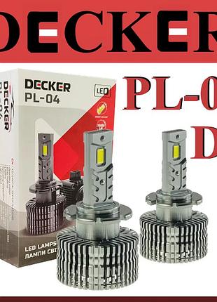 Led-лампа в фару з обманкою d2 12 v 50 w 6000 k 10000 l decker pl-04