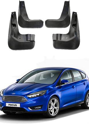 Брызговики для авто комплект 4 шт ford focus хетчбек 2011 - 2019 (передние и задние )
