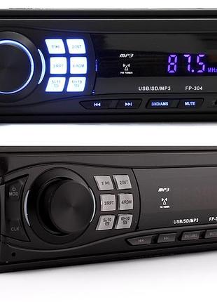 Автомагнитола в машину fantom fp-304 синяя подсветка. магнитофон для авто