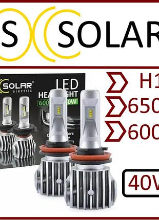 Светодиодная led-лампа для авто н11 6500k (6000lm) "solar ip65" (canbus) (пасивный радиатор)