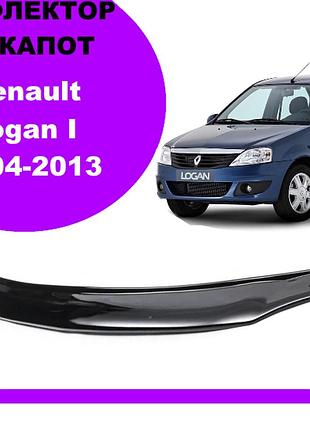 Дефлектор капота на renault logan i седан/универсал 2004-2013