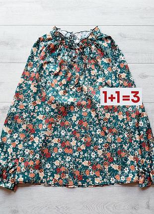 1+1=3 🎁 легкая блуза в цветочный принт
