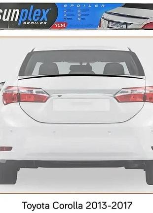 Дефлектор багажника toyota corolla xi (e160, e170) сед 2012-2018 (скотч) sunplex