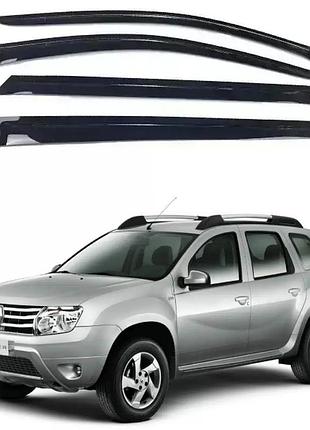 Дефлектори вікон, вітровики на renault duster 2010-2017 (скотч) av-tuning