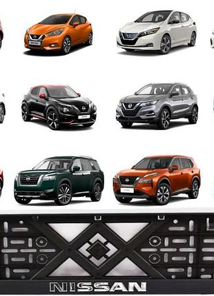 Рамка под номер, авторамка номерного знака хром. надпись "eurotermix" nissan