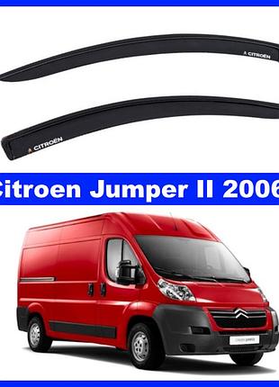Дефлекторы окон на citroen jumper ii (250) фургон 2006-> (скотч) av-tuning