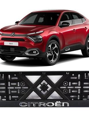 Рамка под номер хром. надпись "eurotermix" citroen