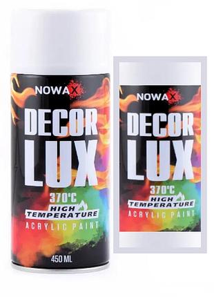 Краска "nowax" температуростойкая 370*с 450мл. белая