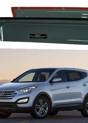 Дефлекторы окон ветровики для авто hyundai santa fe 2012-2018 (скотч) hic