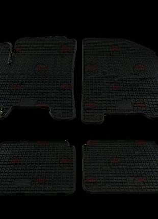 Резиновые коврики в салон chevrolet aveo, chevrolet lacetti, заз vida, daewoo gentra евроклетка polytep