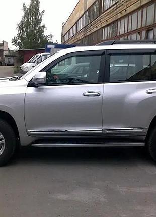 Дефлекторы окон на toyota land cruiser prado 150, lexus gx 460 2009-> (скотч). ветровики на toyota, lexus