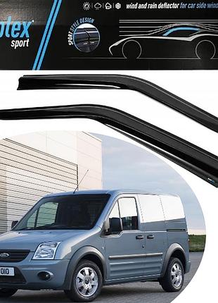 Дефлектори вікон вітровики для авто ford connect 2002-2013 (скотч) sunplex