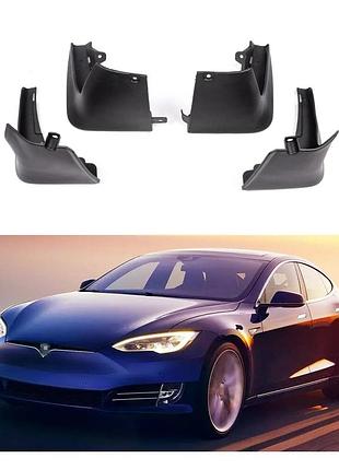 Брызговики tesla model s 2012–2016 (полный кт 4-шт), кт. avtm