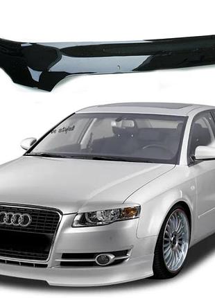 Дефлектор капота мухобойка на audi a4 (b7) седан 2005-2008 restar / vip