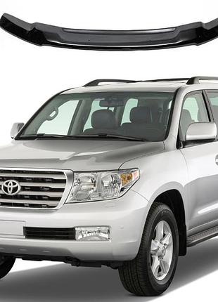 Дефлектор капота мухобойка на toyota land cruiser 200 '2007-2015 (тойота ленд крузер) eurocap