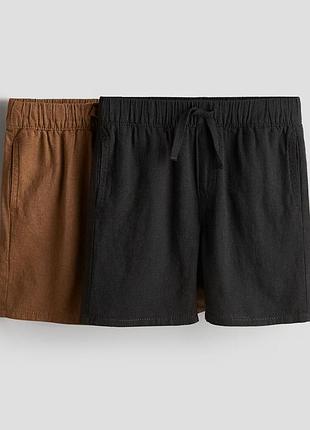 Комплект из 2 шорт из льняной смеси для мальчика, h&m