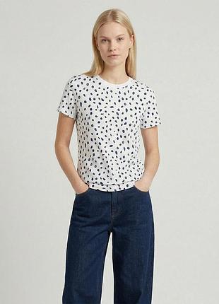 Новая белая футболка в синюю капюшонку primark xxs