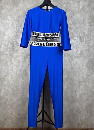 Женский костюм versace jeans couture (топ и лосины) blue xl