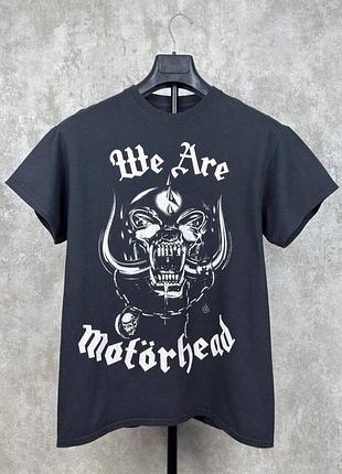 Винтажная футболка motörhead england tour rock metal band l