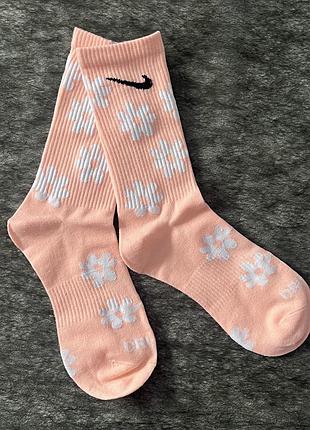 Шкарпетки жіночі nike білі високі