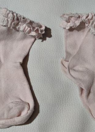 Світло-рожеві шкарпетки з оборками next р. 3-5,5