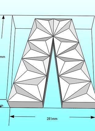 Paperkhan об'ємна буква л 3d фігура паперкрафт papercraft ім'я назва азбука алфавіт реклама вивіска вітрина абетка шрифт напис